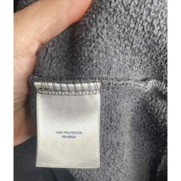 Lands End Full ZIP‎ SWEATER jacket Collared Cardigan Pockets Gray size medium - Picture 9 of 10